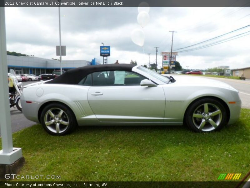 Silver Ice Metallic / Black 2012 Chevrolet Camaro LT Convertible