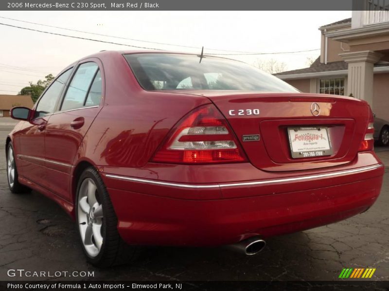 Mars Red / Black 2006 Mercedes-Benz C 230 Sport