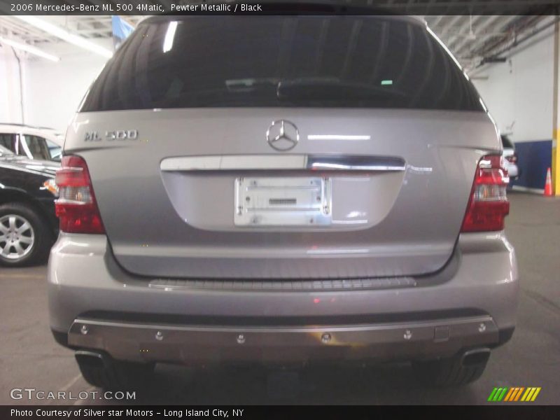 Pewter Metallic / Black 2006 Mercedes-Benz ML 500 4Matic