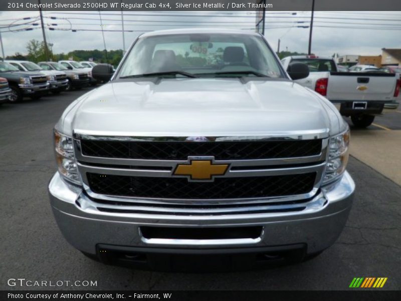 Silver Ice Metallic / Dark Titanium 2014 Chevrolet Silverado 2500HD WT Regular Cab 4x4