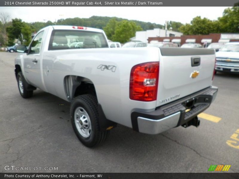 Silver Ice Metallic / Dark Titanium 2014 Chevrolet Silverado 2500HD WT Regular Cab 4x4