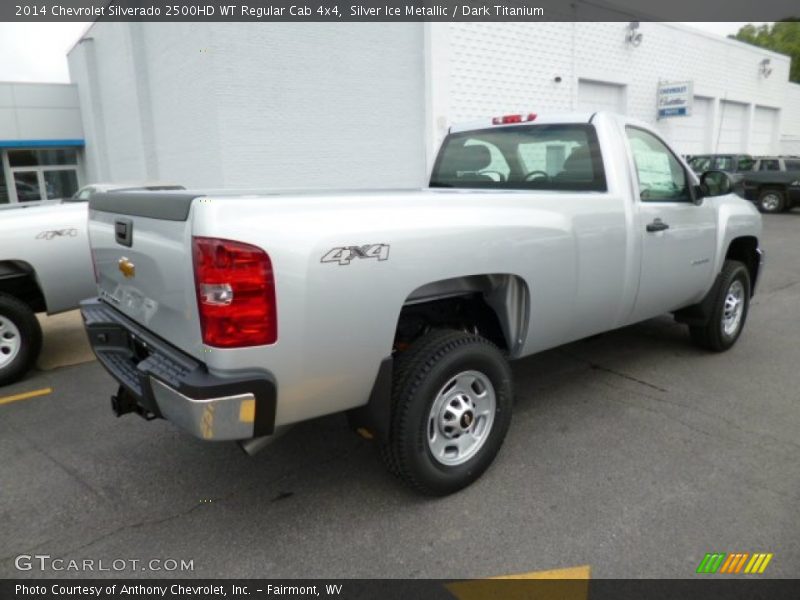 Silver Ice Metallic / Dark Titanium 2014 Chevrolet Silverado 2500HD WT Regular Cab 4x4
