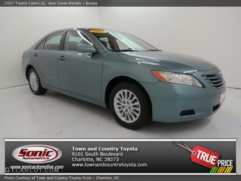 Aloe Green Metallic / Bisque 2007 Toyota Camry LE