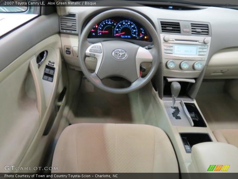 Aloe Green Metallic / Bisque 2007 Toyota Camry LE