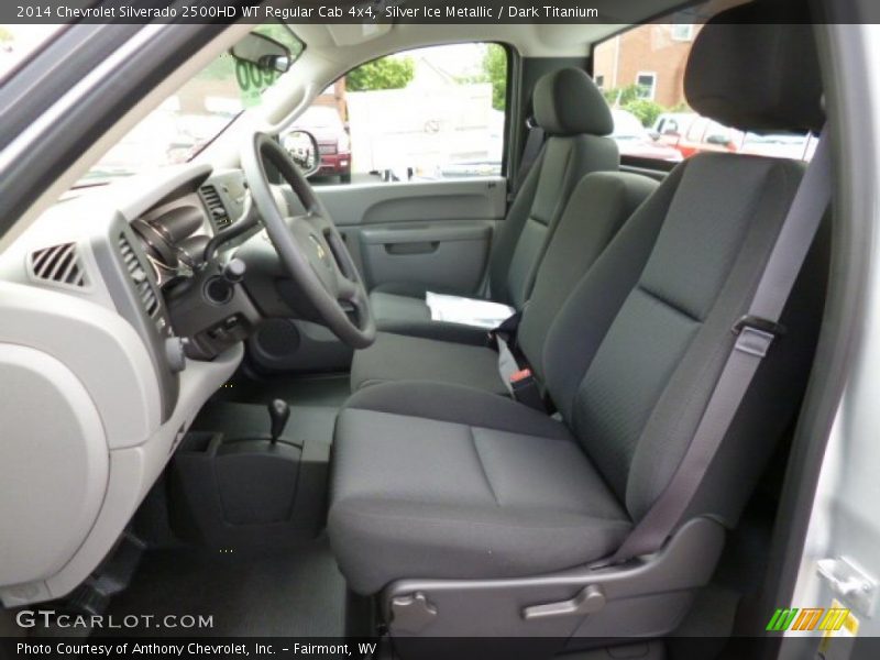 Front Seat of 2014 Silverado 2500HD WT Regular Cab 4x4