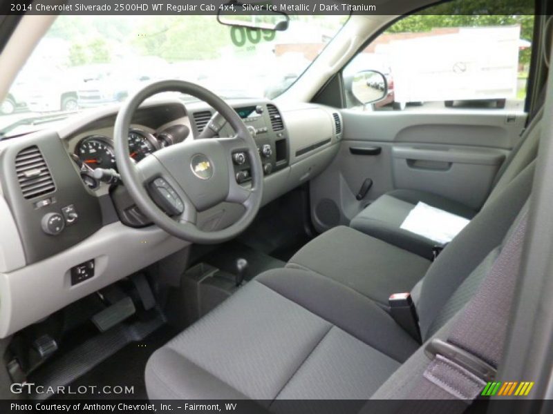 Dark Titanium Interior - 2014 Silverado 2500HD WT Regular Cab 4x4 