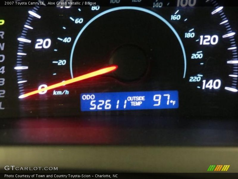 Aloe Green Metallic / Bisque 2007 Toyota Camry LE