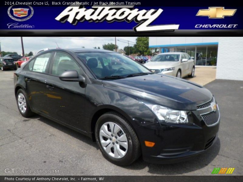 Black Granite Metallic / Jet Black/Medium Titanium 2014 Chevrolet Cruze LS