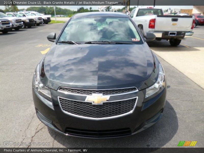 Black Granite Metallic / Jet Black/Medium Titanium 2014 Chevrolet Cruze LS