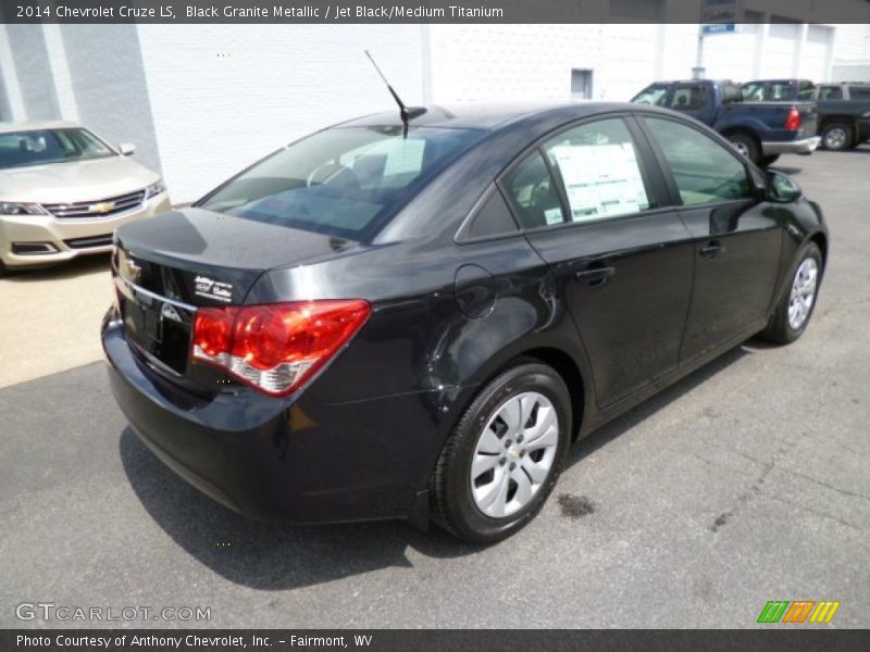 Black Granite Metallic / Jet Black/Medium Titanium 2014 Chevrolet Cruze LS