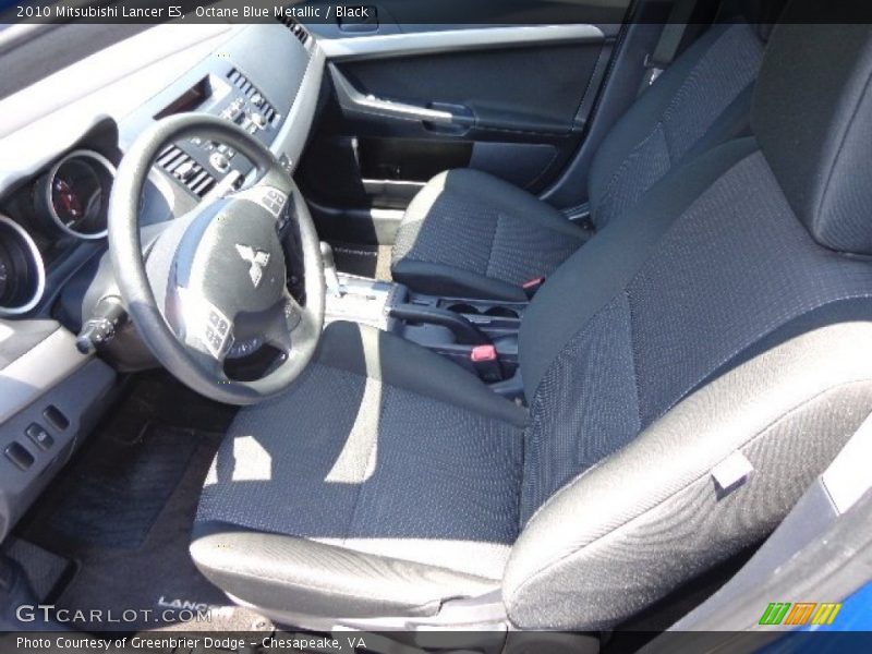 2010 Lancer ES Black Interior