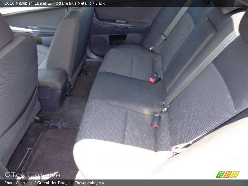 Octane Blue Metallic / Black 2010 Mitsubishi Lancer ES