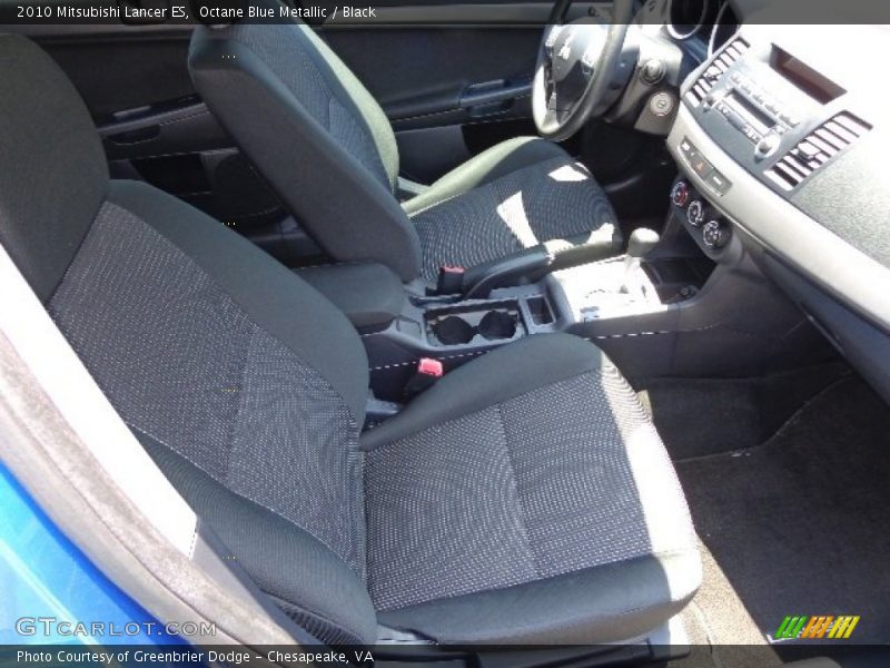 Octane Blue Metallic / Black 2010 Mitsubishi Lancer ES
