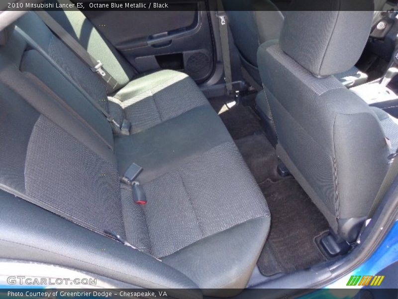 Octane Blue Metallic / Black 2010 Mitsubishi Lancer ES
