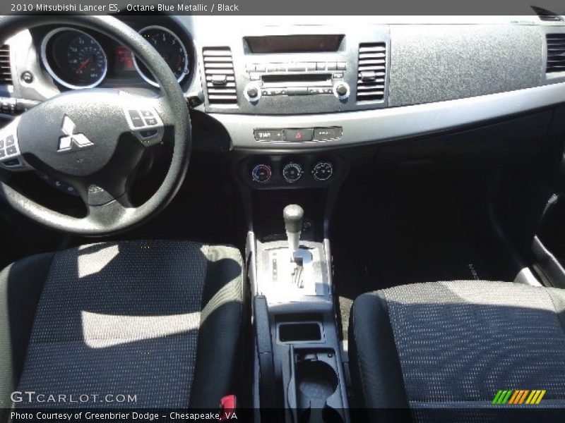 Octane Blue Metallic / Black 2010 Mitsubishi Lancer ES