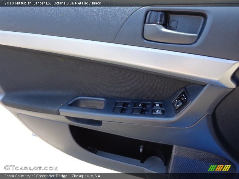 Octane Blue Metallic / Black 2010 Mitsubishi Lancer ES