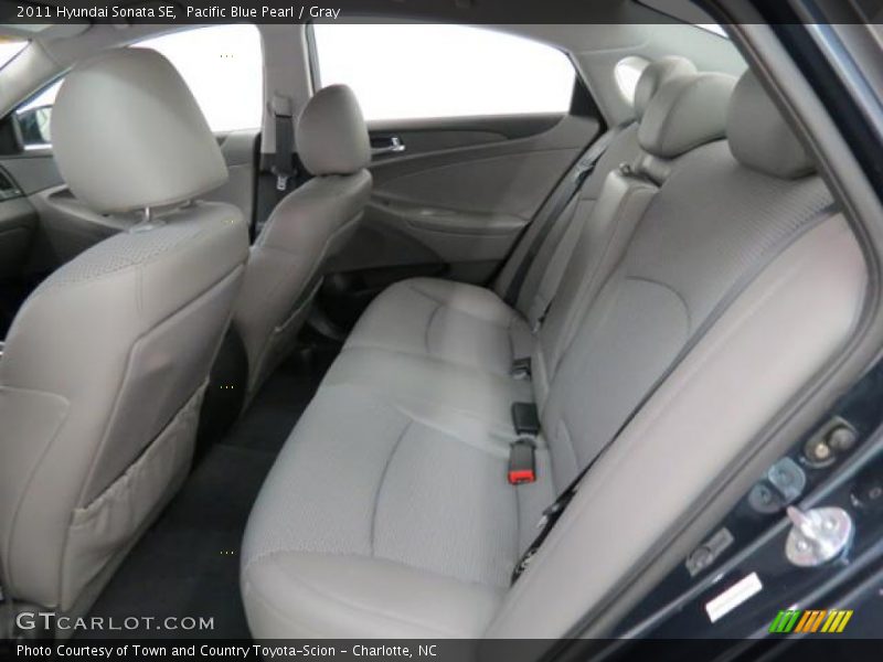 Pacific Blue Pearl / Gray 2011 Hyundai Sonata SE