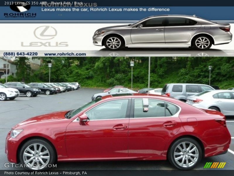 Riviera Red / Black 2013 Lexus GS 350 AWD