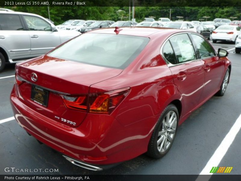 Riviera Red / Black 2013 Lexus GS 350 AWD