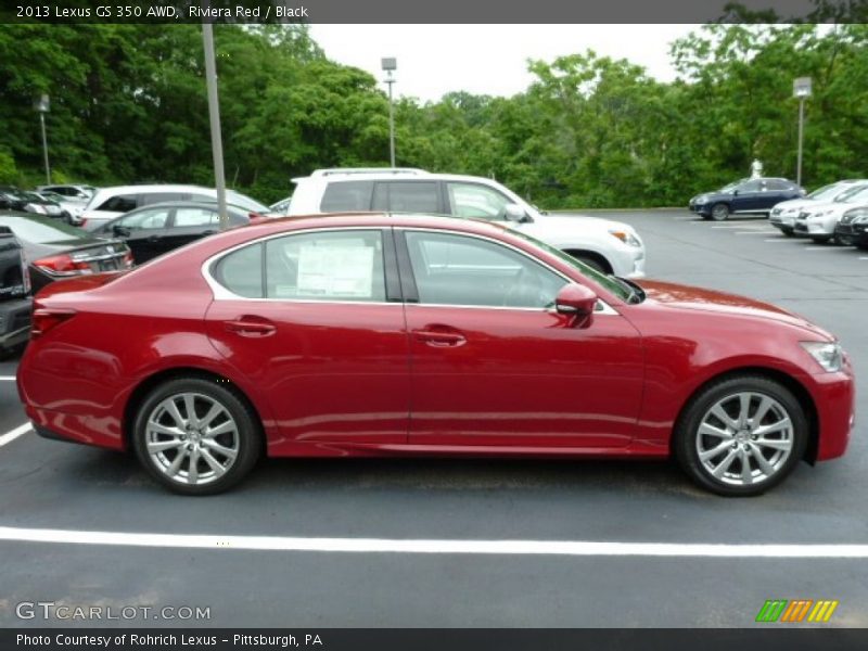 Riviera Red / Black 2013 Lexus GS 350 AWD