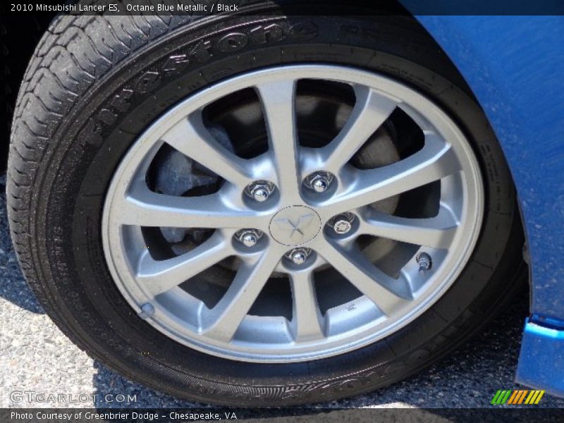 Octane Blue Metallic / Black 2010 Mitsubishi Lancer ES