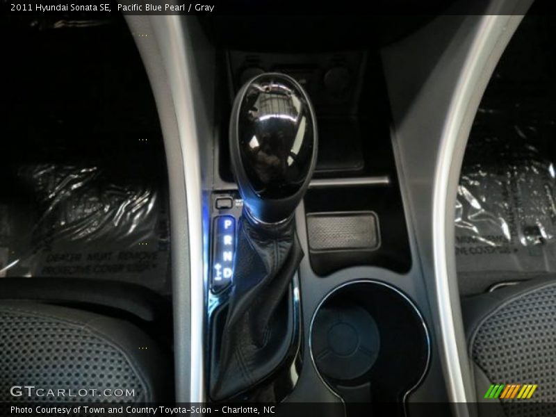 Pacific Blue Pearl / Gray 2011 Hyundai Sonata SE