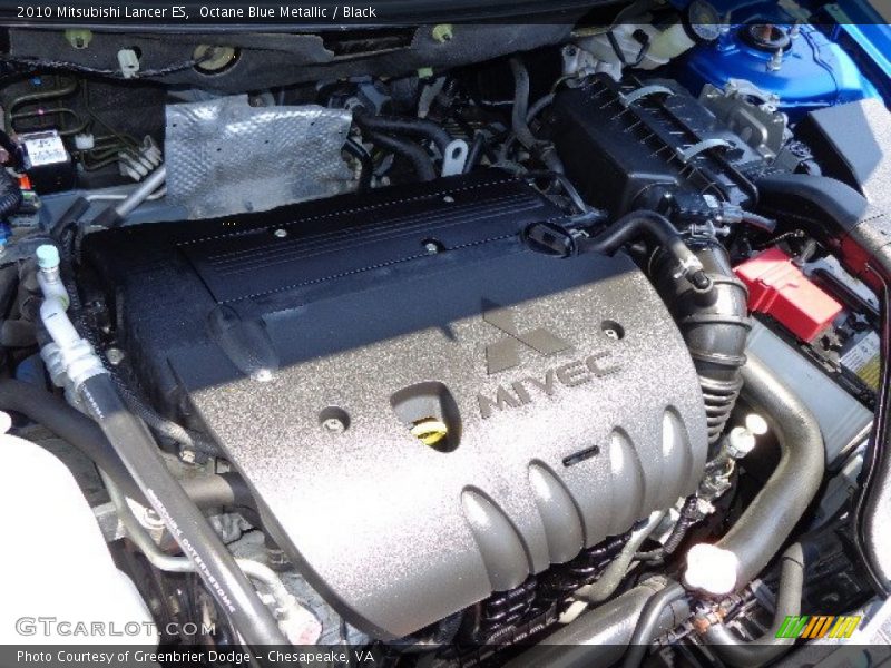  2010 Lancer ES Engine - 2.0 Liter DOHC 16-Valve MIVEC 4 Cylinder