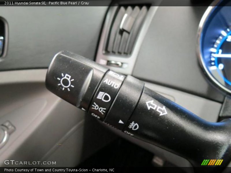 Pacific Blue Pearl / Gray 2011 Hyundai Sonata SE