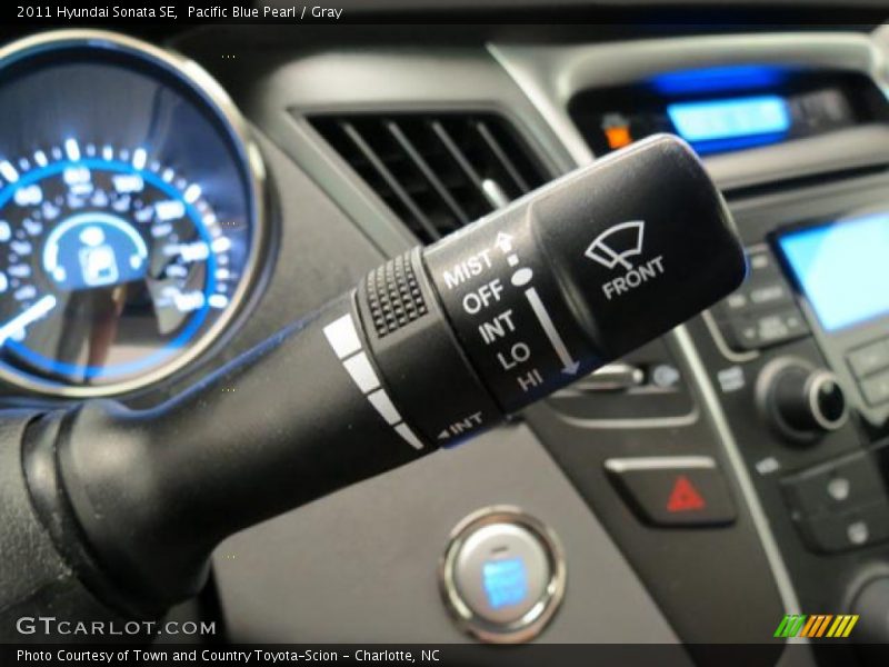 Pacific Blue Pearl / Gray 2011 Hyundai Sonata SE