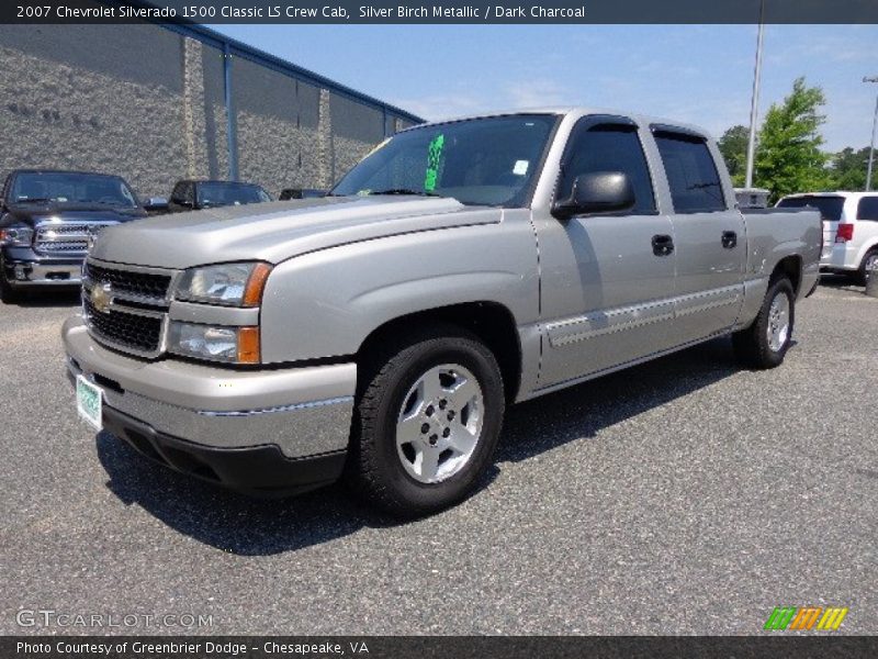 Silver Birch Metallic / Dark Charcoal 2007 Chevrolet Silverado 1500 Classic LS Crew Cab