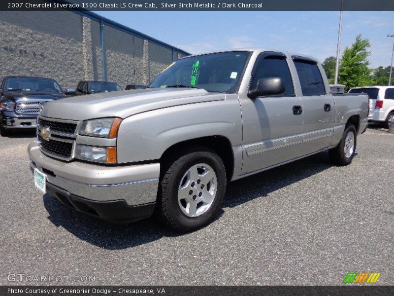 Silver Birch Metallic / Dark Charcoal 2007 Chevrolet Silverado 1500 Classic LS Crew Cab