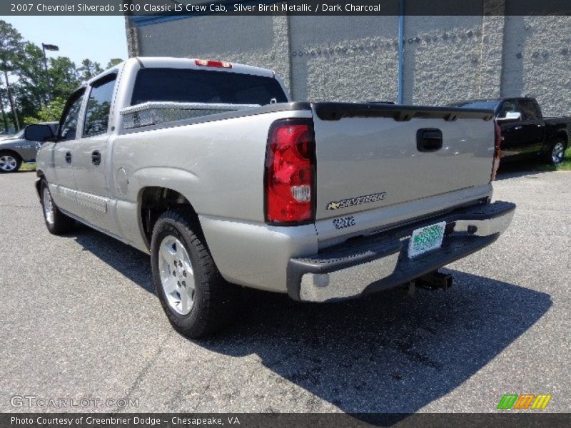 Silver Birch Metallic / Dark Charcoal 2007 Chevrolet Silverado 1500 Classic LS Crew Cab