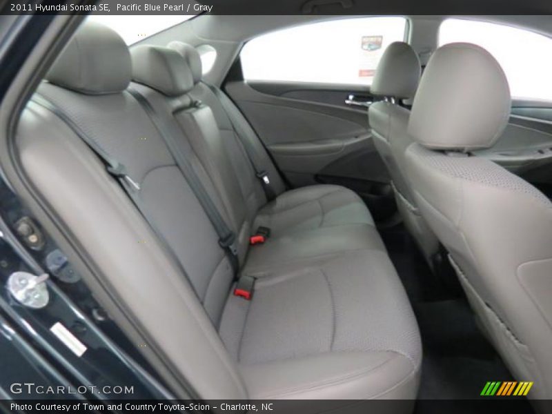 Pacific Blue Pearl / Gray 2011 Hyundai Sonata SE