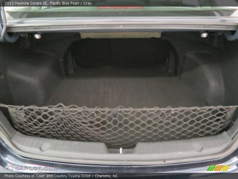 Pacific Blue Pearl / Gray 2011 Hyundai Sonata SE