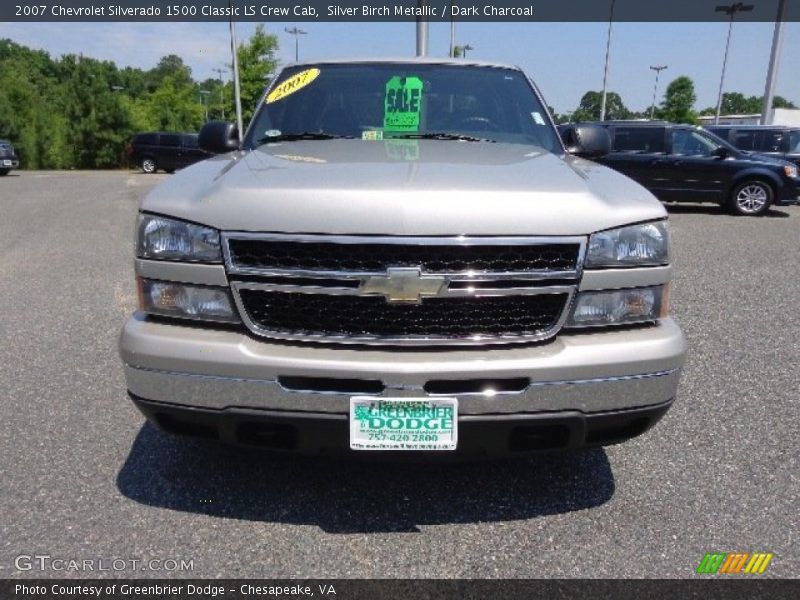 Silver Birch Metallic / Dark Charcoal 2007 Chevrolet Silverado 1500 Classic LS Crew Cab