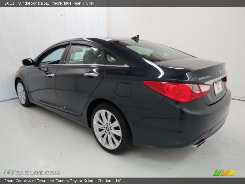 Pacific Blue Pearl / Gray 2011 Hyundai Sonata SE