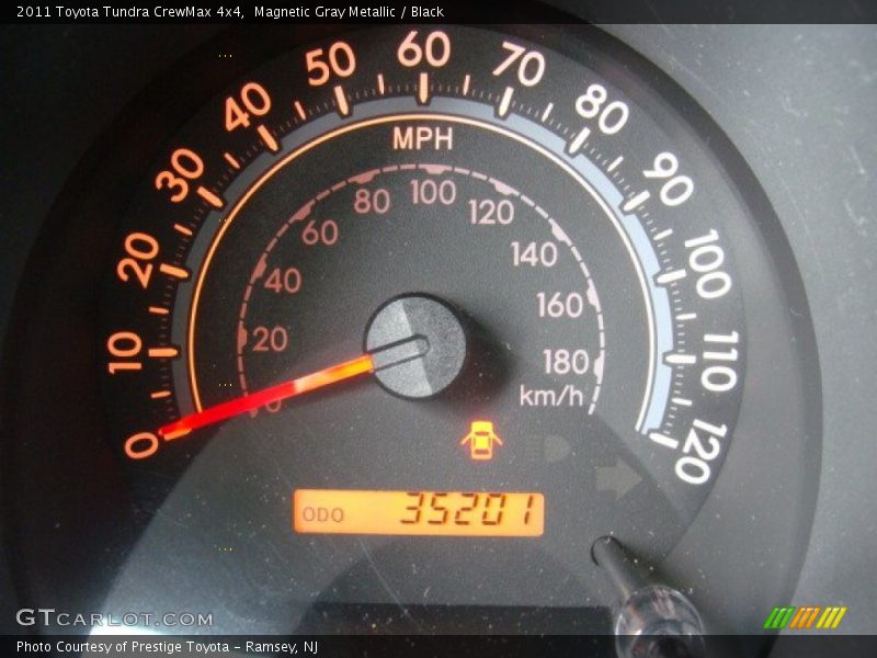 Magnetic Gray Metallic / Black 2011 Toyota Tundra CrewMax 4x4