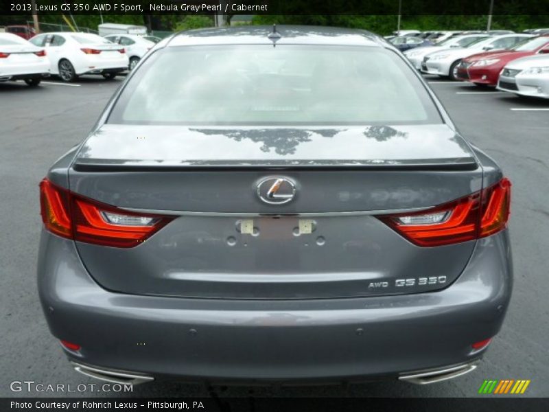 Nebula Gray Pearl / Cabernet 2013 Lexus GS 350 AWD F Sport