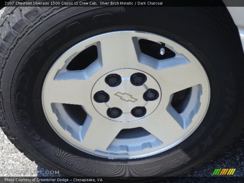 Silver Birch Metallic / Dark Charcoal 2007 Chevrolet Silverado 1500 Classic LS Crew Cab