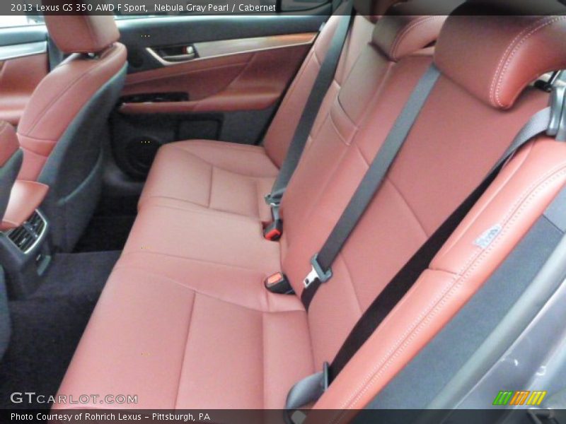Rear Seat of 2013 GS 350 AWD F Sport