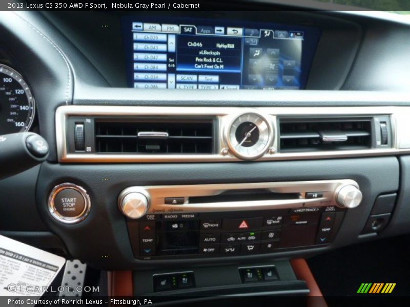Nebula Gray Pearl / Cabernet 2013 Lexus GS 350 AWD F Sport