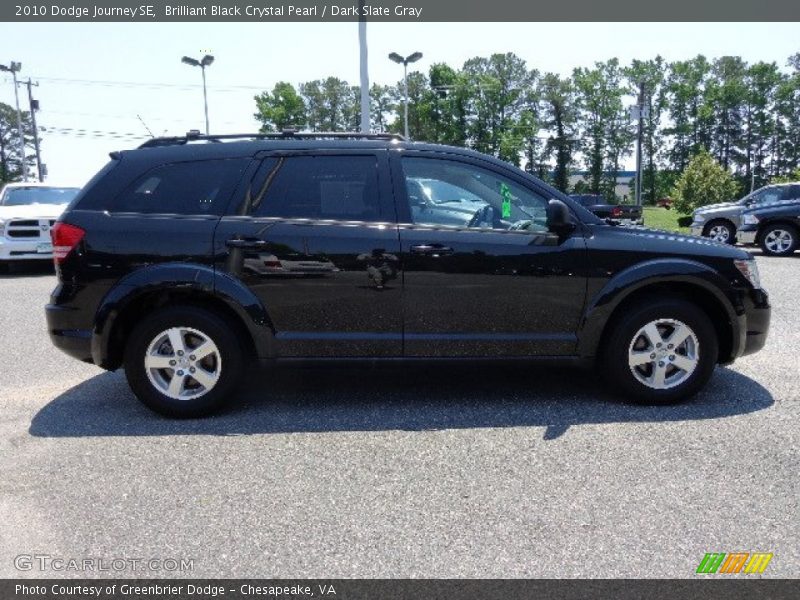Brilliant Black Crystal Pearl / Dark Slate Gray 2010 Dodge Journey SE