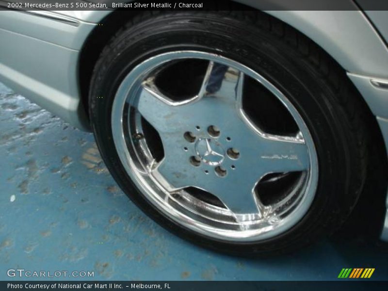 Brilliant Silver Metallic / Charcoal 2002 Mercedes-Benz S 500 Sedan