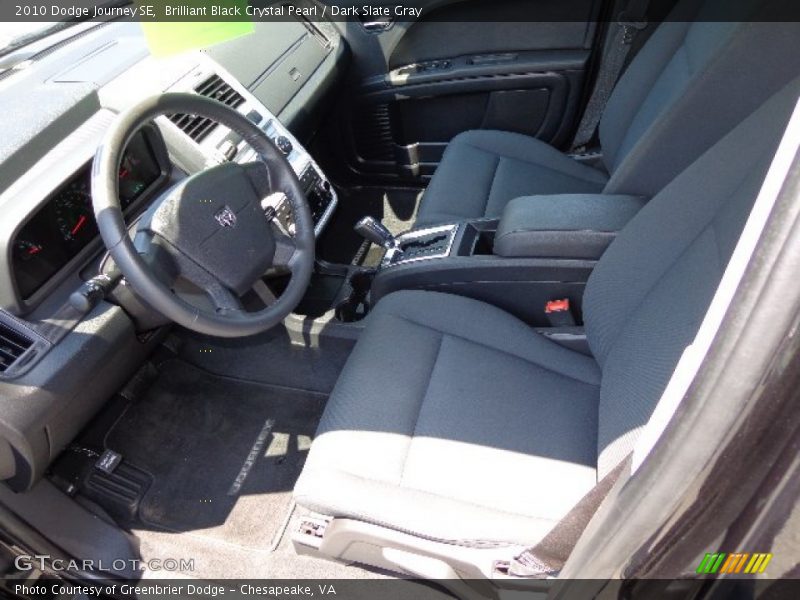 Brilliant Black Crystal Pearl / Dark Slate Gray 2010 Dodge Journey SE