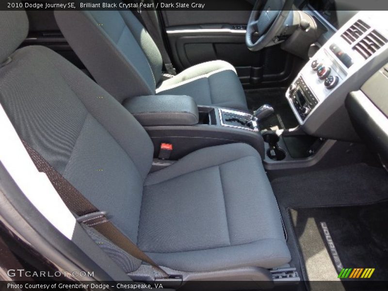 Brilliant Black Crystal Pearl / Dark Slate Gray 2010 Dodge Journey SE