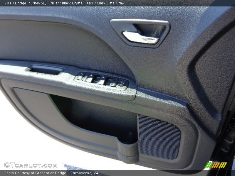 Brilliant Black Crystal Pearl / Dark Slate Gray 2010 Dodge Journey SE