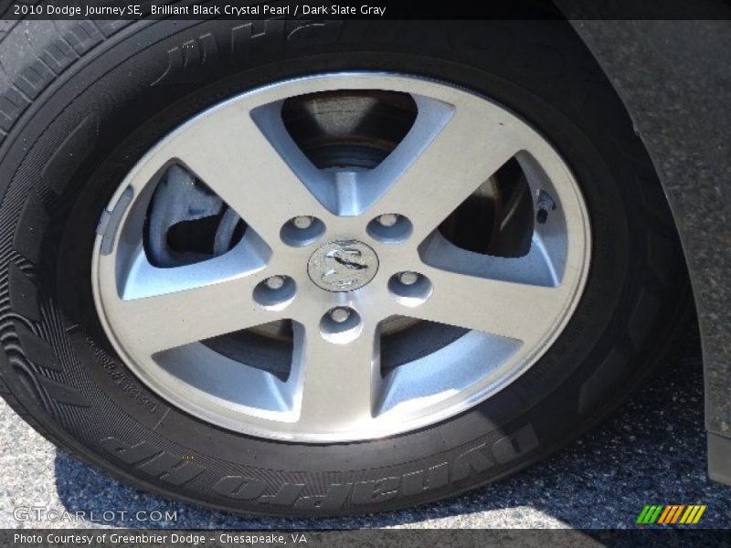 Brilliant Black Crystal Pearl / Dark Slate Gray 2010 Dodge Journey SE