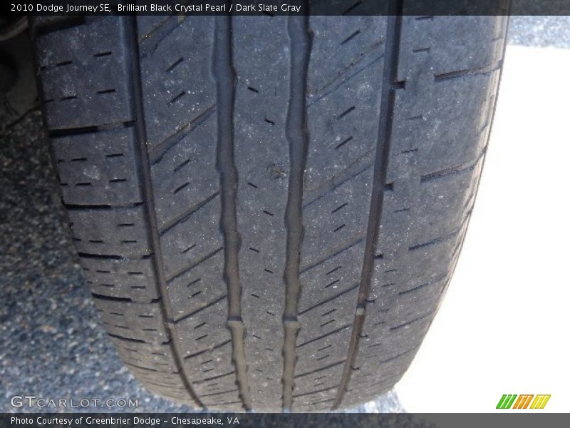 Brilliant Black Crystal Pearl / Dark Slate Gray 2010 Dodge Journey SE