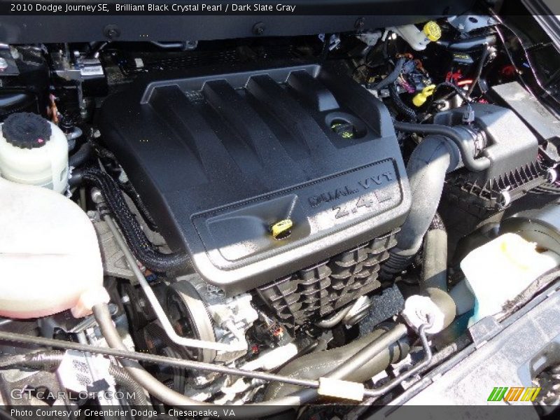 Brilliant Black Crystal Pearl / Dark Slate Gray 2010 Dodge Journey SE