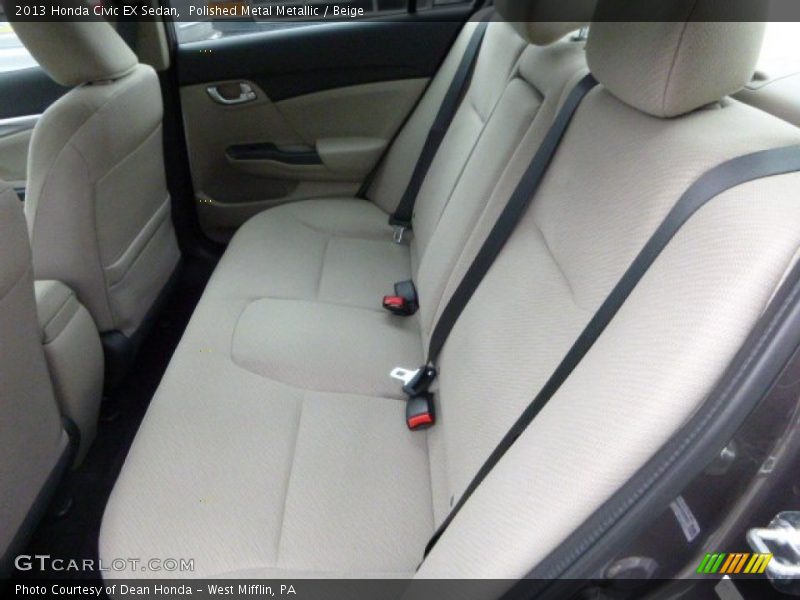 Polished Metal Metallic / Beige 2013 Honda Civic EX Sedan